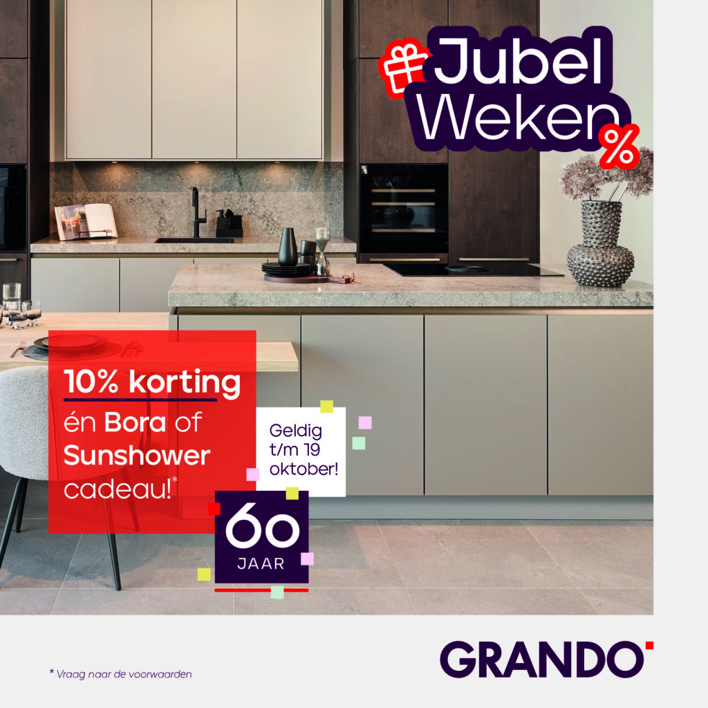 Grando pakt groot uit met de Jubelweken!
