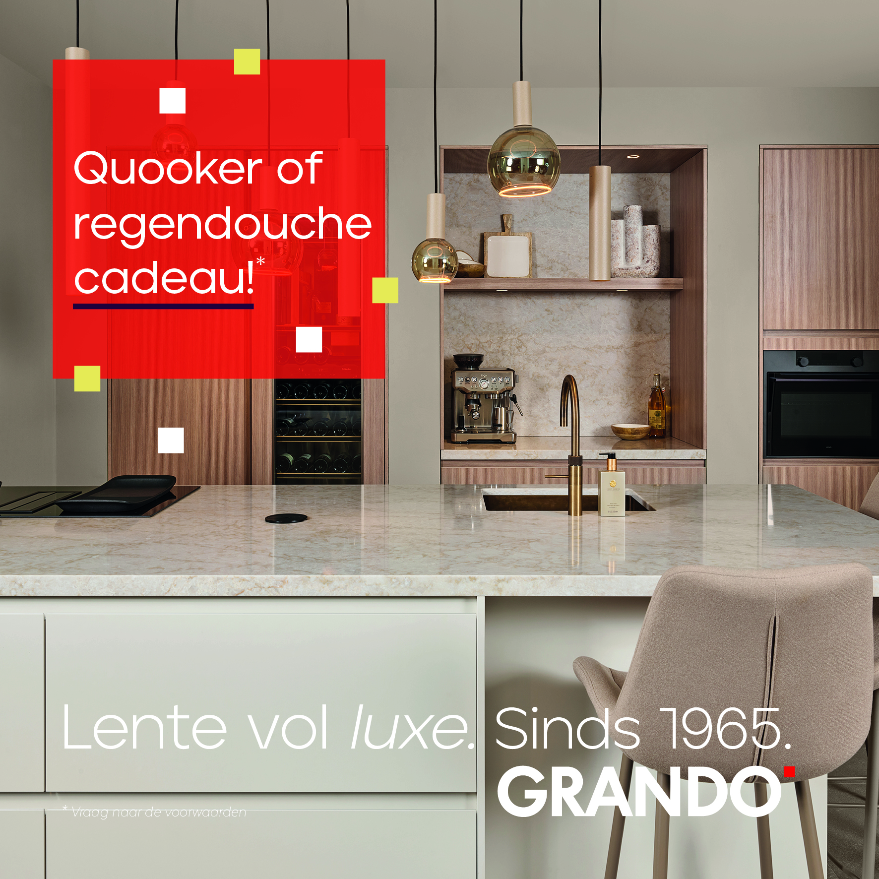 Grando Keukens | Badkamers viert het voorjaar met campagne “Lente vol Luxe”